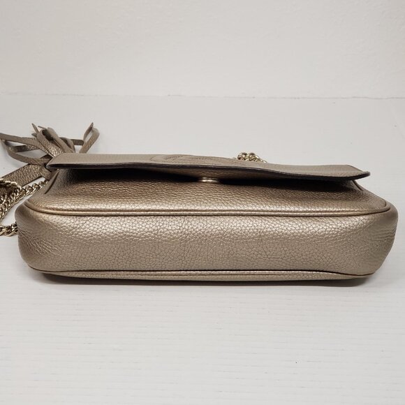 GUCCI Soho Leather Shoulder Bag 468-092625 - Picture 7 of 16